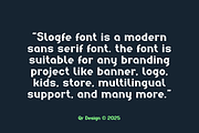 Slogfe - Corporate Logo Font, a Sans Serif Font by QR Design Studio (Thumbnail 6 of 11)