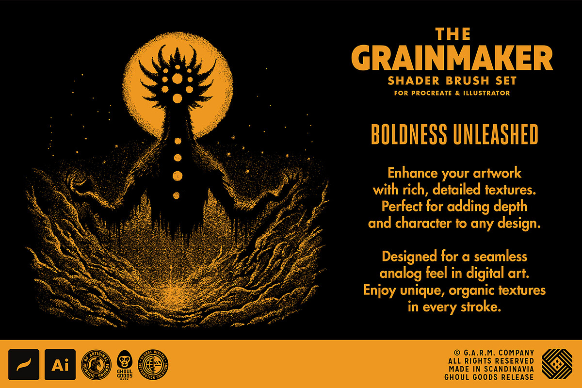 G.A.R.M. Illustrator Brush Bundle, a Brush Add-On by G.A.R.M. Company (Photo 7 of 15)