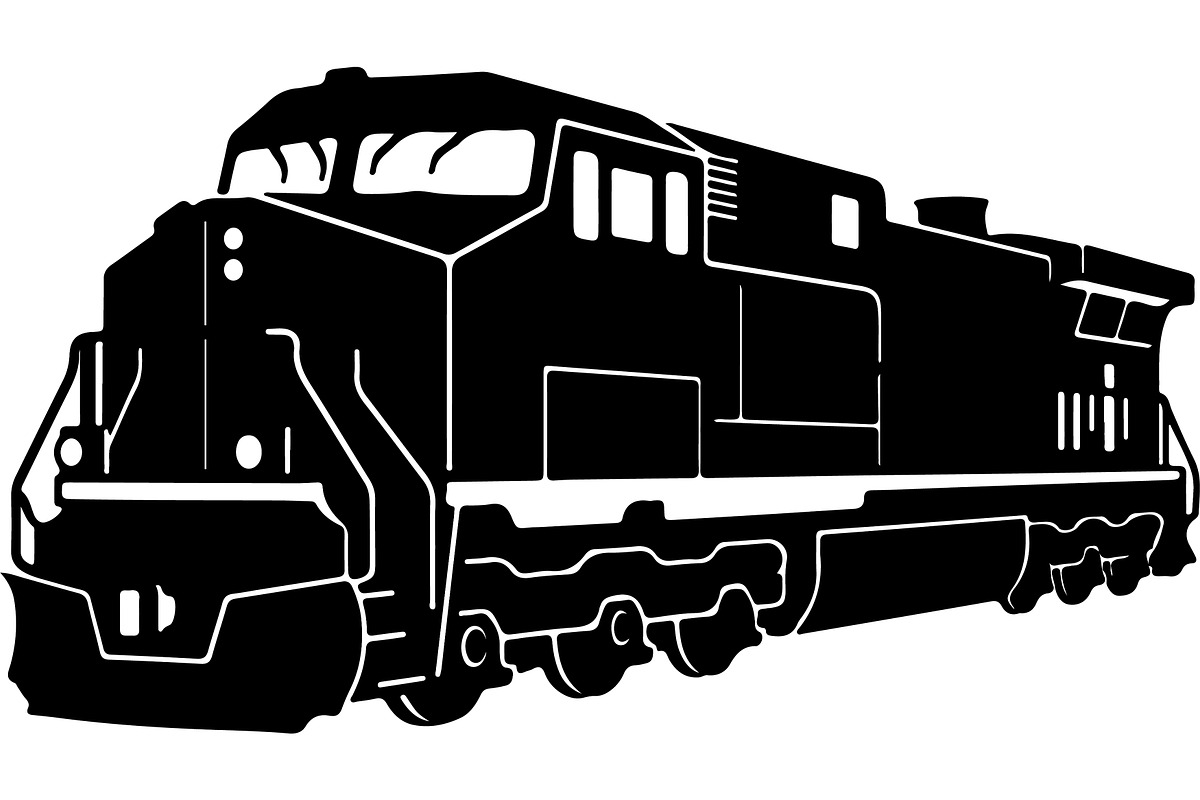 Steam locomotive and diesel train, a Transportation Illustration by jahid234 (Photo 2 of 13)