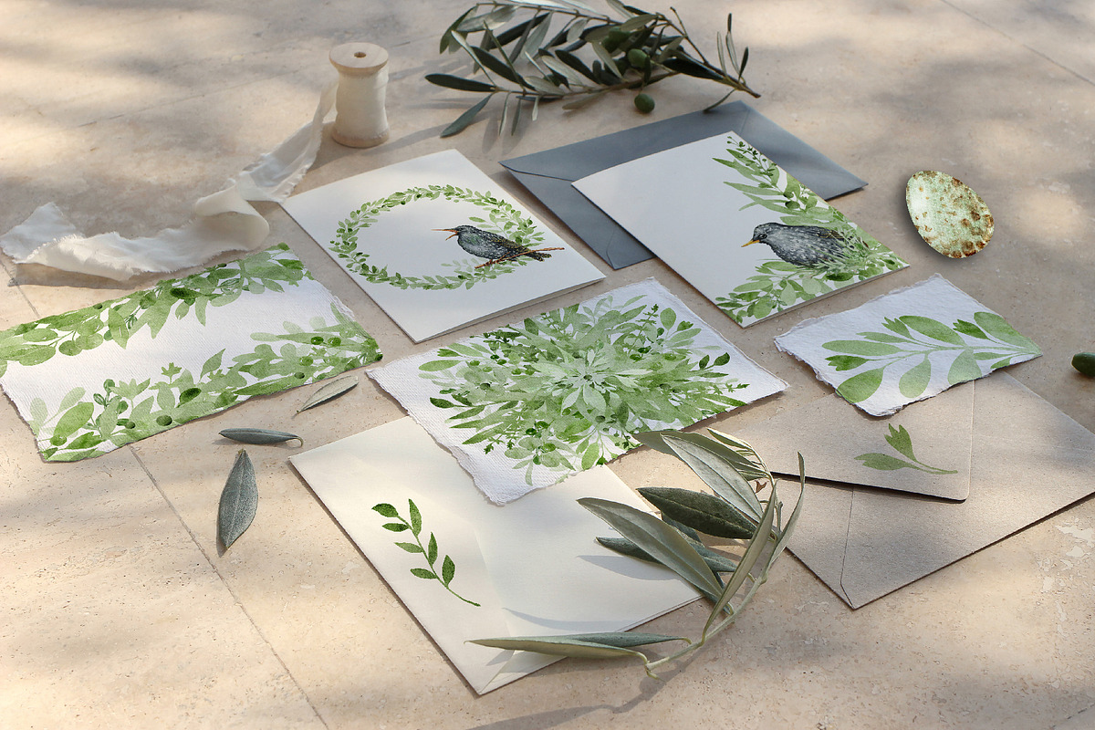 Starling family, spring bird, plants, an Animal Illustration by Artmanata (Photo 15 of 16)