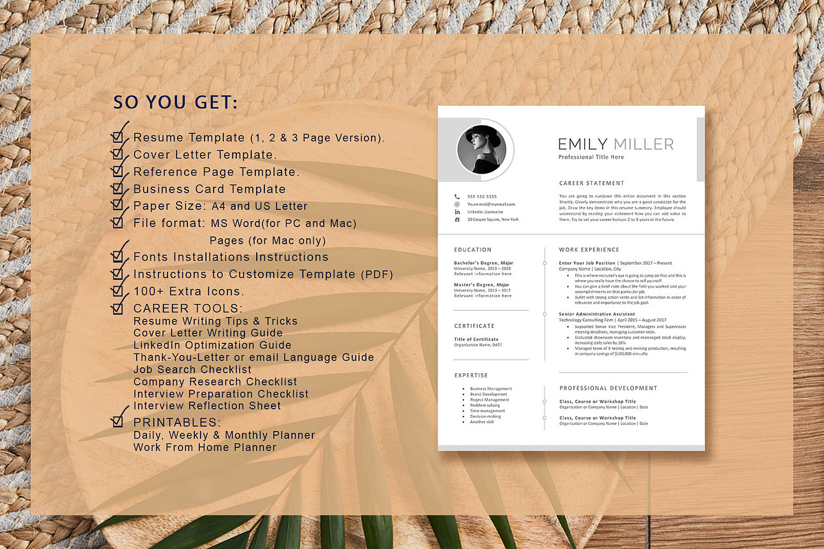 Modern, Creative Resume Template, a Resume Template by VictoriousVita (Photo 7 of 8)
