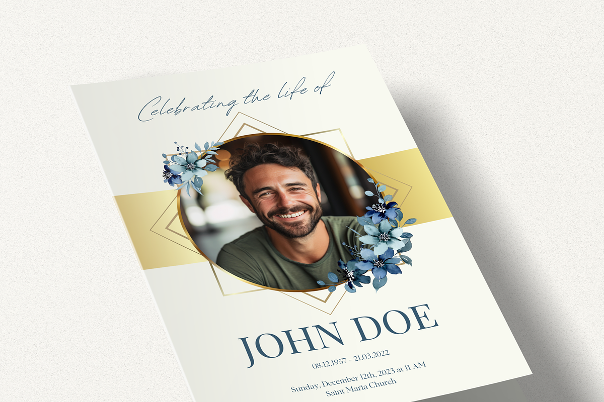 Funeral Program Template Set I Canva, an Invitation Template by The Social Stuff (Photo 7 of 11)