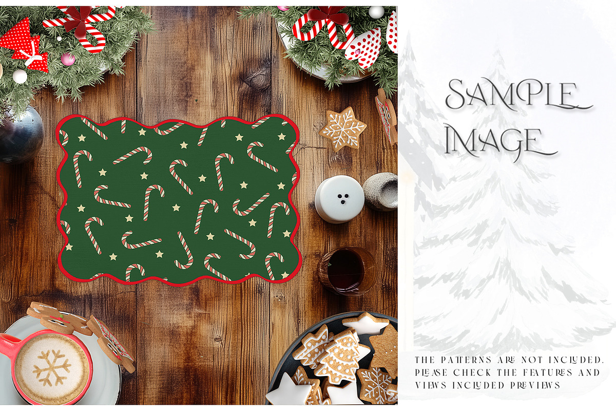 Christmas Placemats Various Types, a Product Mockup by mock-ups (Photo 13 of 25)