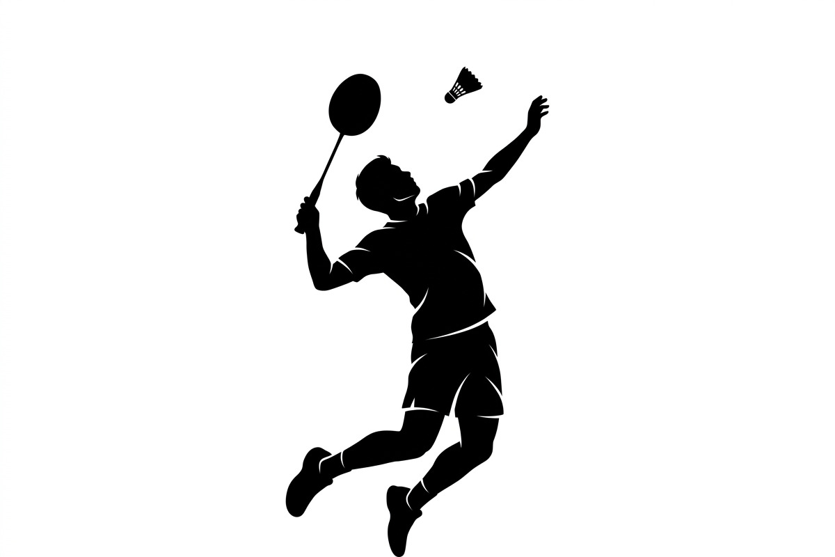 60 Badminton Player Smash Silhouette, a Person Illustration by Amazin_art (Photo 11 of 37)