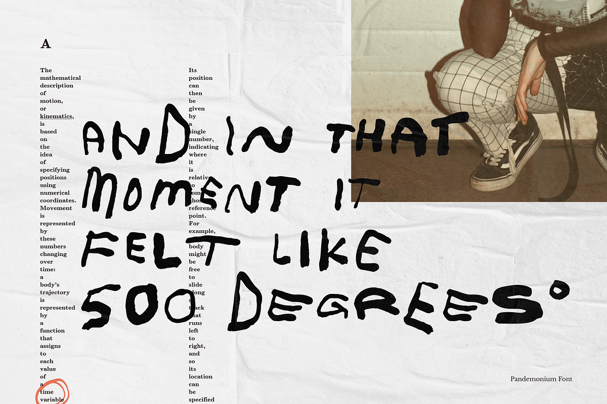 Pandemonium Messy Handwriting Font, a Handwritten Font by TYPEHEIST (Photo 10 of 11)