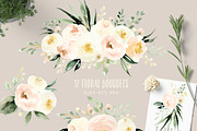 Blush & Ivory Flowers with Greenery, an Illustration by Kim Thoa Designs (Thumbnail 3 of 10)