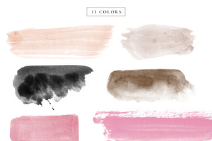 Watercolor Brush Strokes