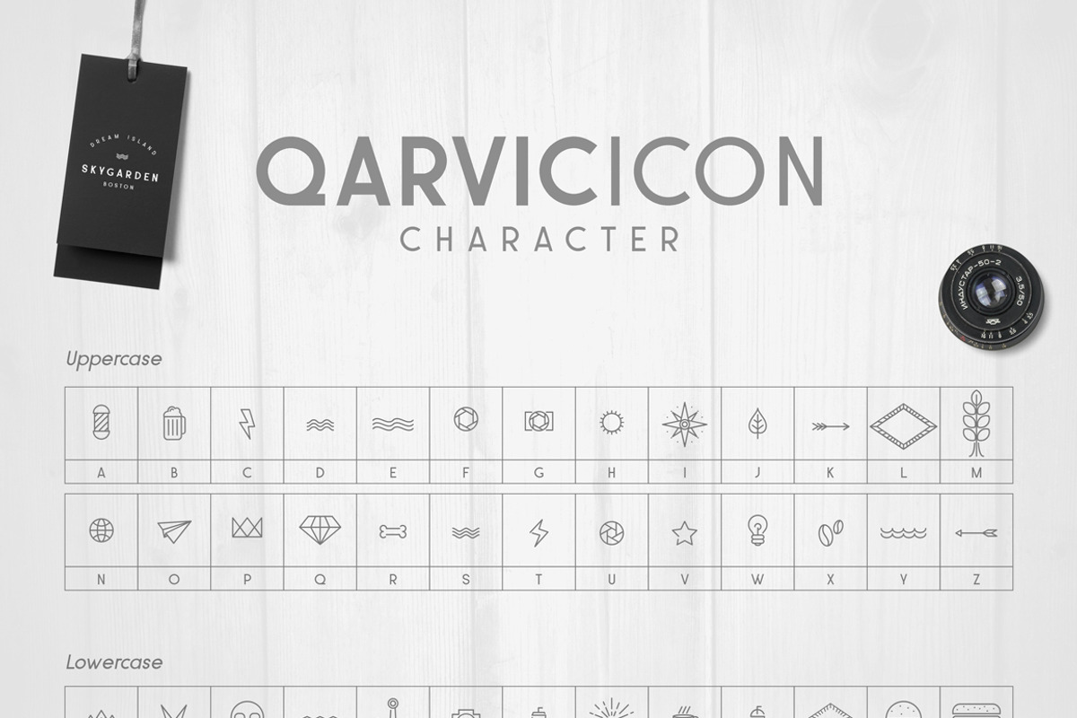 QARVIC Typeface, a Sans Serif Font by alit design (Photo 5 of 7)