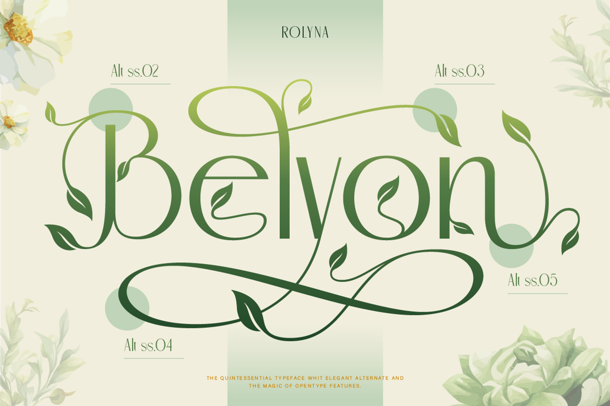 Rolyna, a Sans Serif Font by Burntilldead (Photo 10 of 12)