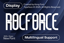 Rocforce - Modern Display Font