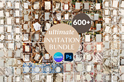 Wedding Invitation Mockup Bundle | 1, a Mockup by PhoebeCreates (Thumbnail 1 of 5)
