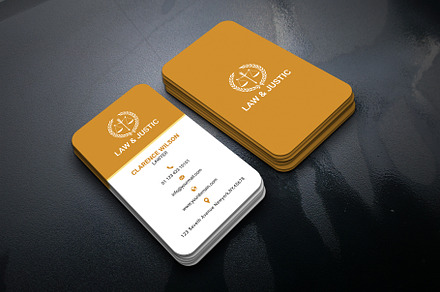 Law & Justice Business Card, a Business Card Template by Smashing_Studio