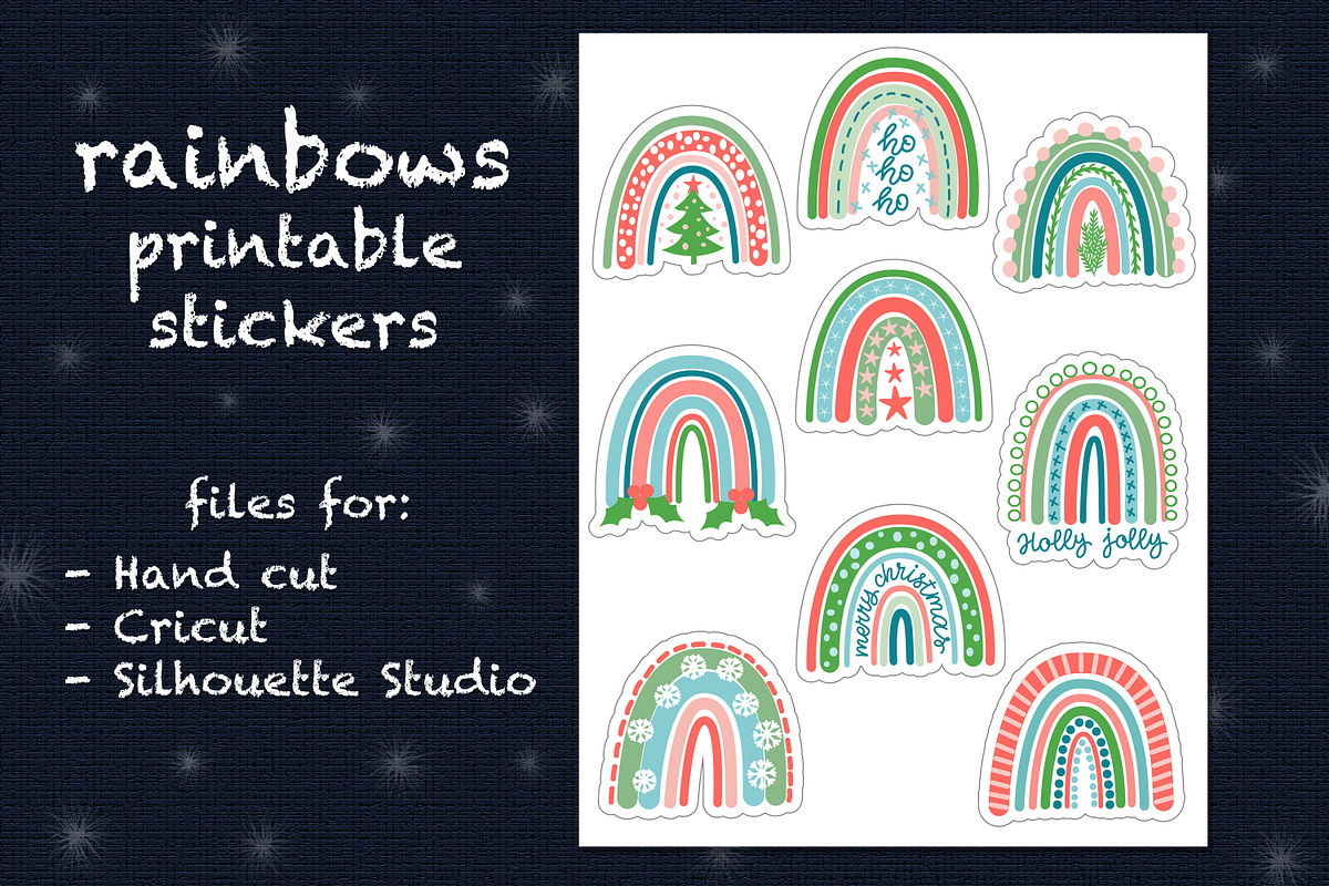 Christmas Stickers Bundle, an Illustration by rinaletters (Photo 3 of 7)