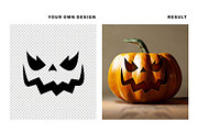 Halloween Pumpkin Logo Mockup, a Product Mockup by DesignerCandies (Thumbnail 4 of 6)