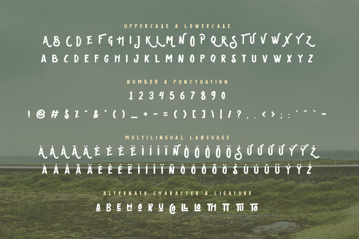 Oldventure - Handbrushes Typeface preview 5