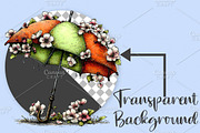 Cute Watercolor Spring Clipart PNG, an Illustration by Canvas Craft (Thumbnail 2 of 7)