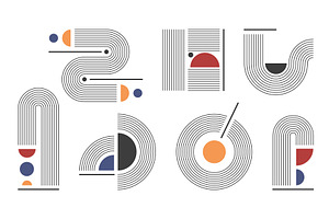 Abstract mid century modern, an Illustration by art PVP - market