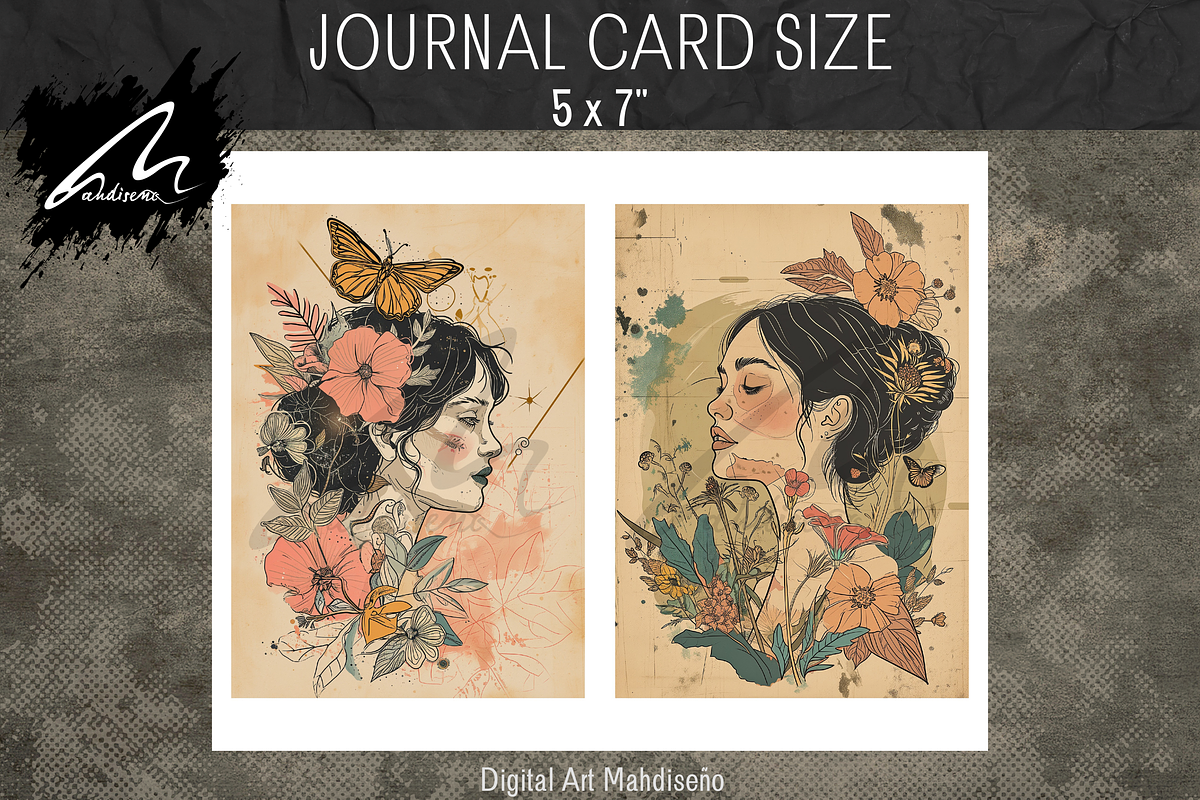 8 Charming Line Art Portraits, a Person Illustration by Digital Art Mahdiseño (Photo 13 of 27)
