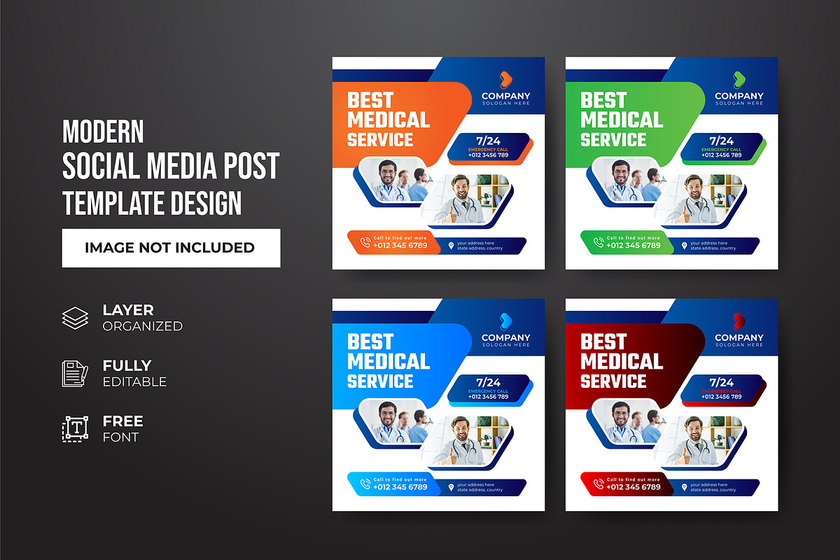 Social Media Post Template, a Social Media Template by gstudiovect21 (Photo 36 of 72)