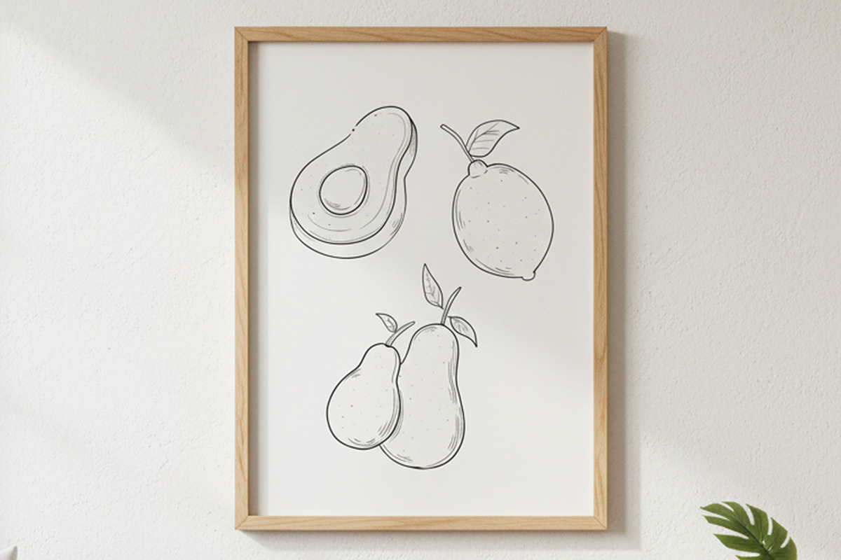 Fruits Hand Drawn Illustrations, a Food Illustration by lanterby Illustration (Photo 4 of 4)