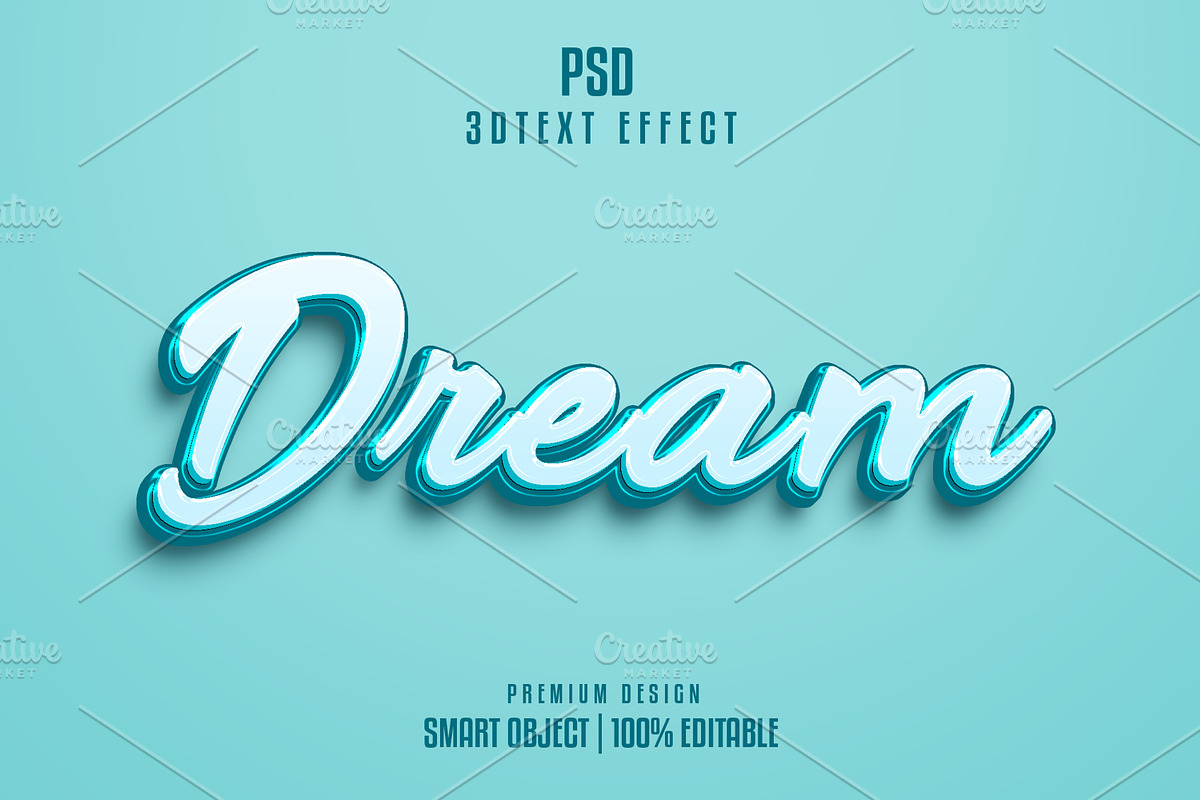 Dream 3D Text Effect Style, a Layer Style Add-On by himelgfx