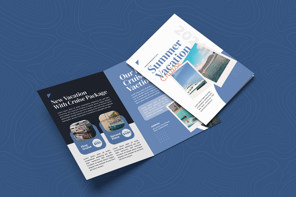 Cruise Vacation Bifold Brochure, a Brochure Template by Esensifiksi.studio (Photo 3 of 3)