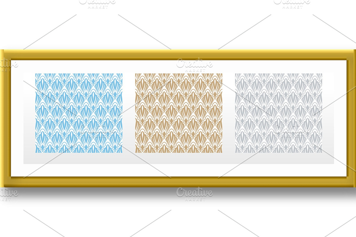 Collection of flower patterns., a Pattern Graphic by RODINA (Photo 2 of 3)