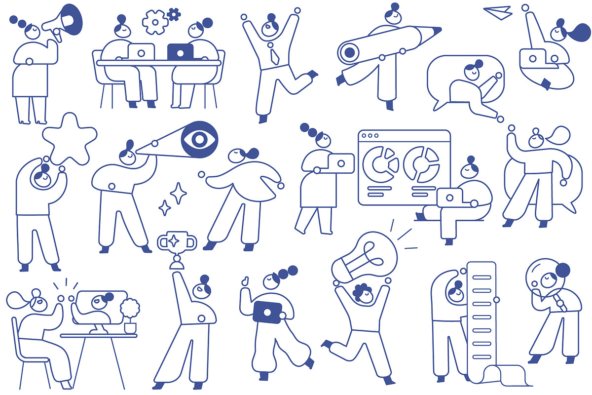 100+ Line People Editable Stroke, a Person Illustration by Vector_Art (Photo 3 of 29)