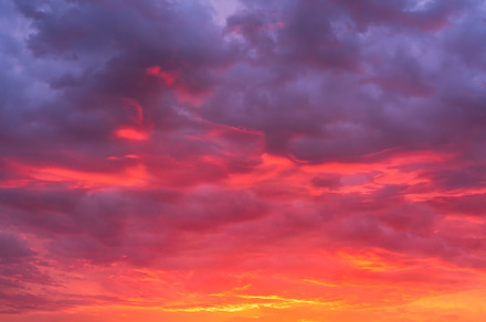 Glowing sky sunset background
