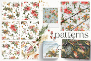 Christmas watercolor floral clipart, a Seasonal Illustration by Yuliya Derbisheva (Thumbnail 12 of 13)