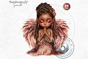 Little angels praying clipart set, a Person Illustration by ThatsDesignArt (Thumbnail 5 of 10)