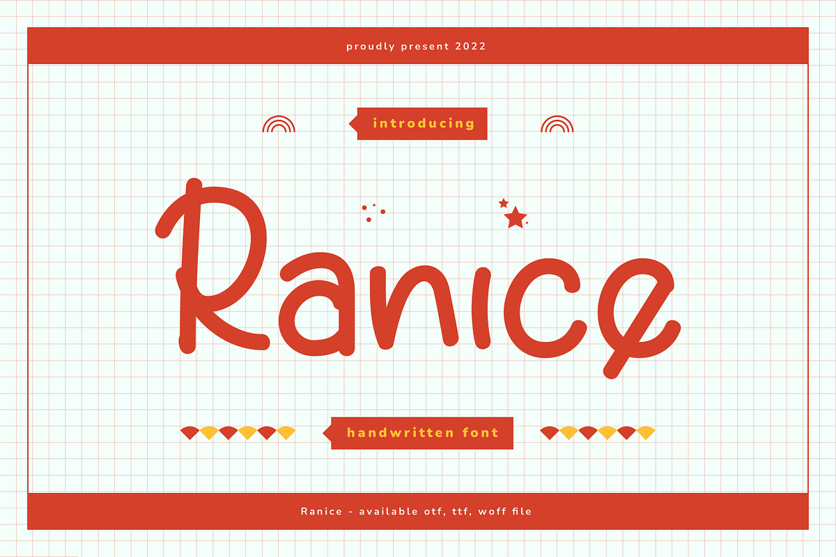Ranice Casual Handwritten Font, a Script Font by infernostudio3 (Photo 1 of 10)