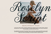 Roselyn Script Elegant Wedding font, a Script Font by RAHMAT (Thumbnail 2 of 7)