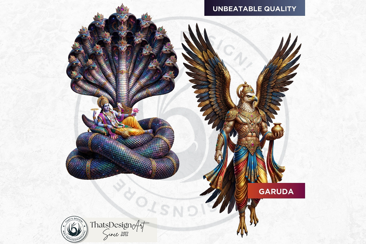 Hindu Gods Pantheon cliparts V2, a Person Illustration by ThatsDesignArt (Photo 12 of 12)