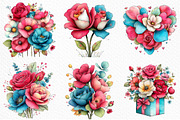 Romantic Roses Valentine's Day Png, an Illustration by Craft Nest (Thumbnail 6 of 11)
