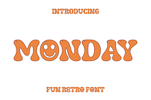 Monday Fun Retro Font