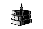 Vintage Book Stack Candle Bundle, an Illustration by jahid234 (Thumbnail 23 of 31)