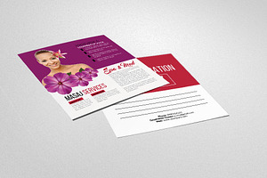 Beauty Spa & Massage Post Card