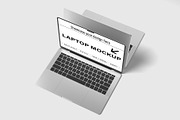 Isometric laptop mockup, a Mac Mockup by Graphicbars (Thumbnail 7 of 20)