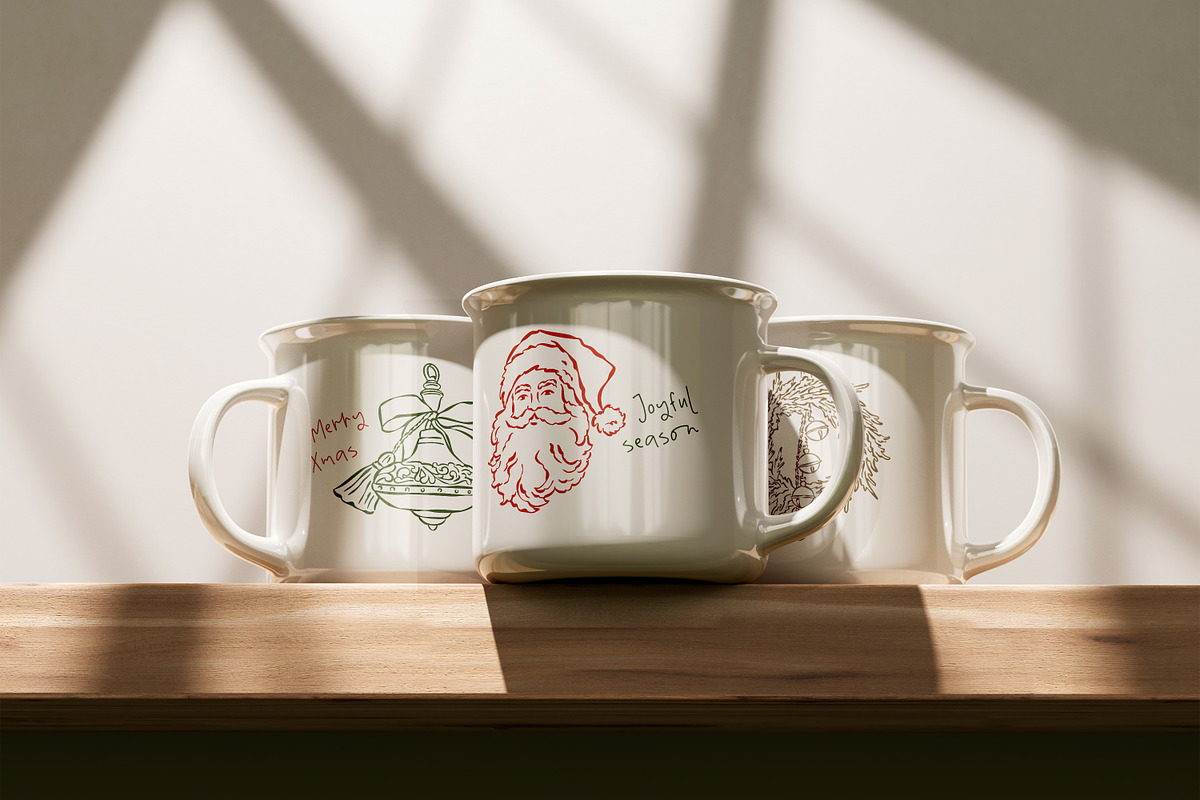Whimsical Christmas Illustrations, an Object Graphic by DesignThatMatters (Photo 16 of 16)