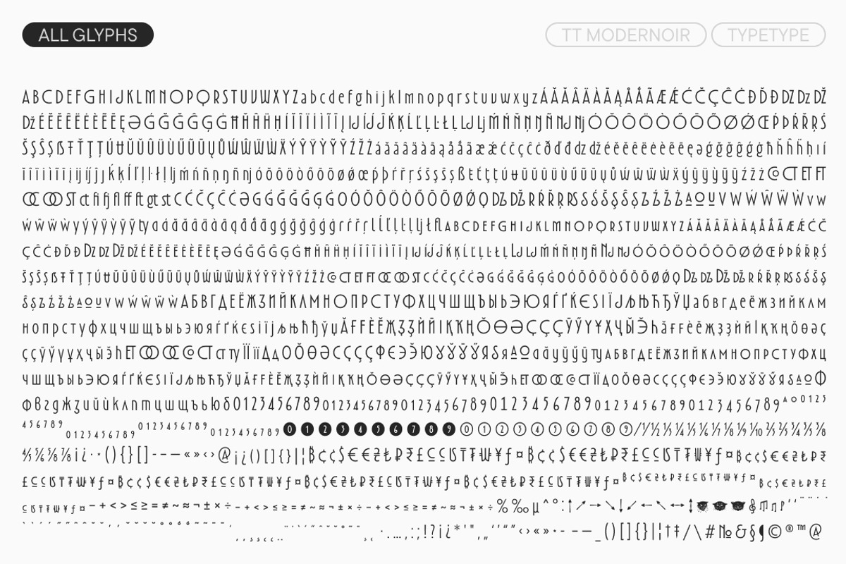 TT Modernoir, a Sans Serif Font by TypeType (Photo 10 of 15)