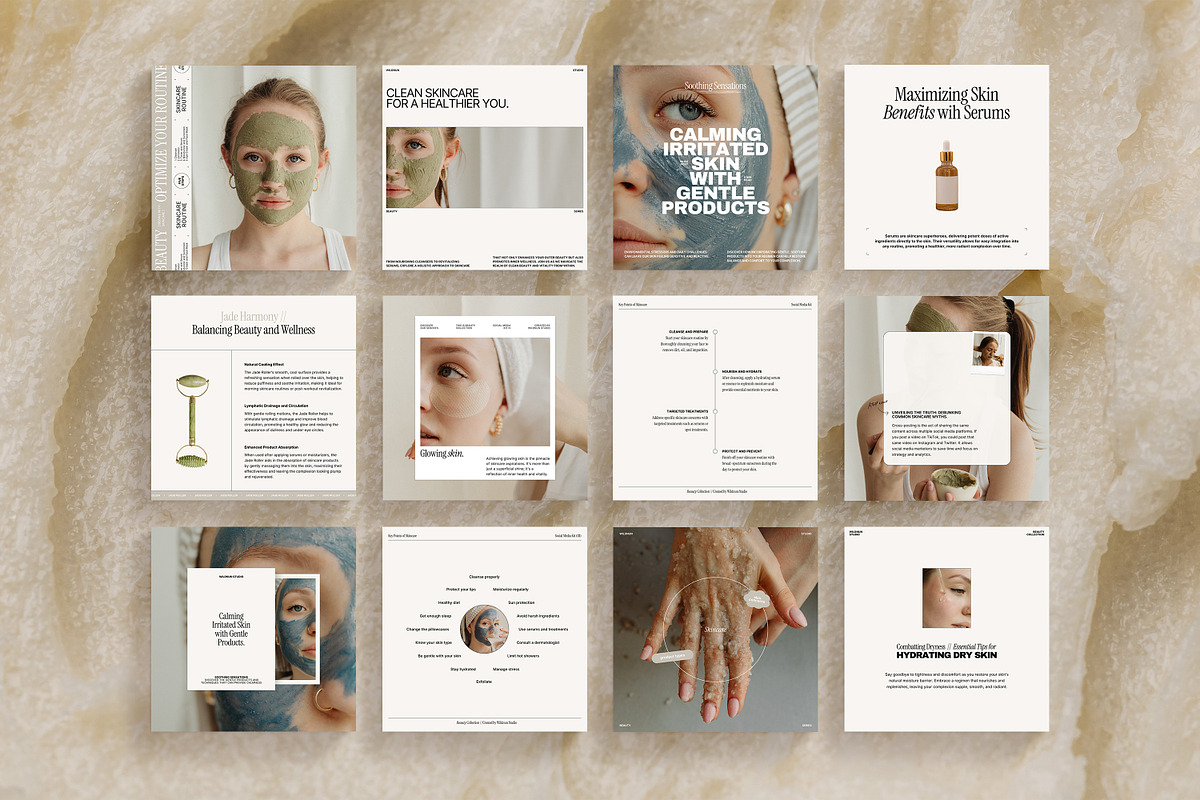 Skincare Coach Instagram Kit, a Social Media Template by Wildnun Studio (Photo 9 of 12)