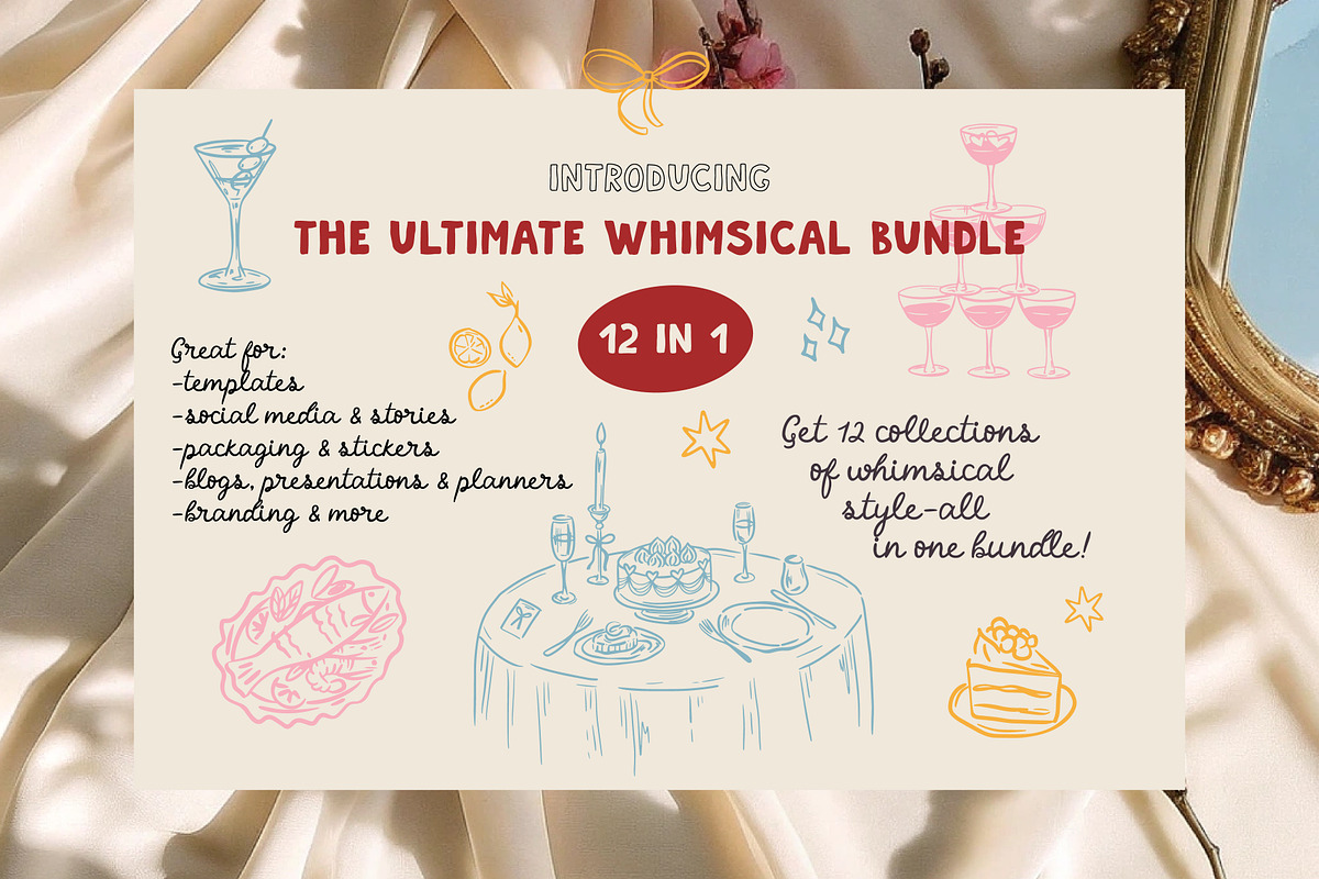 12 in 1 Ultimate Whimsical Bundle, an Object Graphic by AnnArt (Photo 2 of 10)