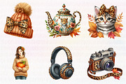 Autumn Clipart Collection, an Illustration by CreationArt (Thumbnail 2 of 5)
