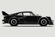 Retro Car Vector Set, an Illustration by hafijul (Thumbnail 5 of 9)