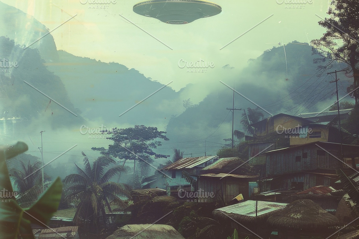 97 UFO objects flying in the sky, a Transportation Photo by Handmadefont (Photo 6 of 101)