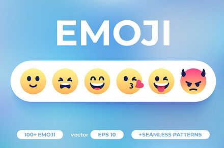 Emoji set . 100+ Emoticons . Vector