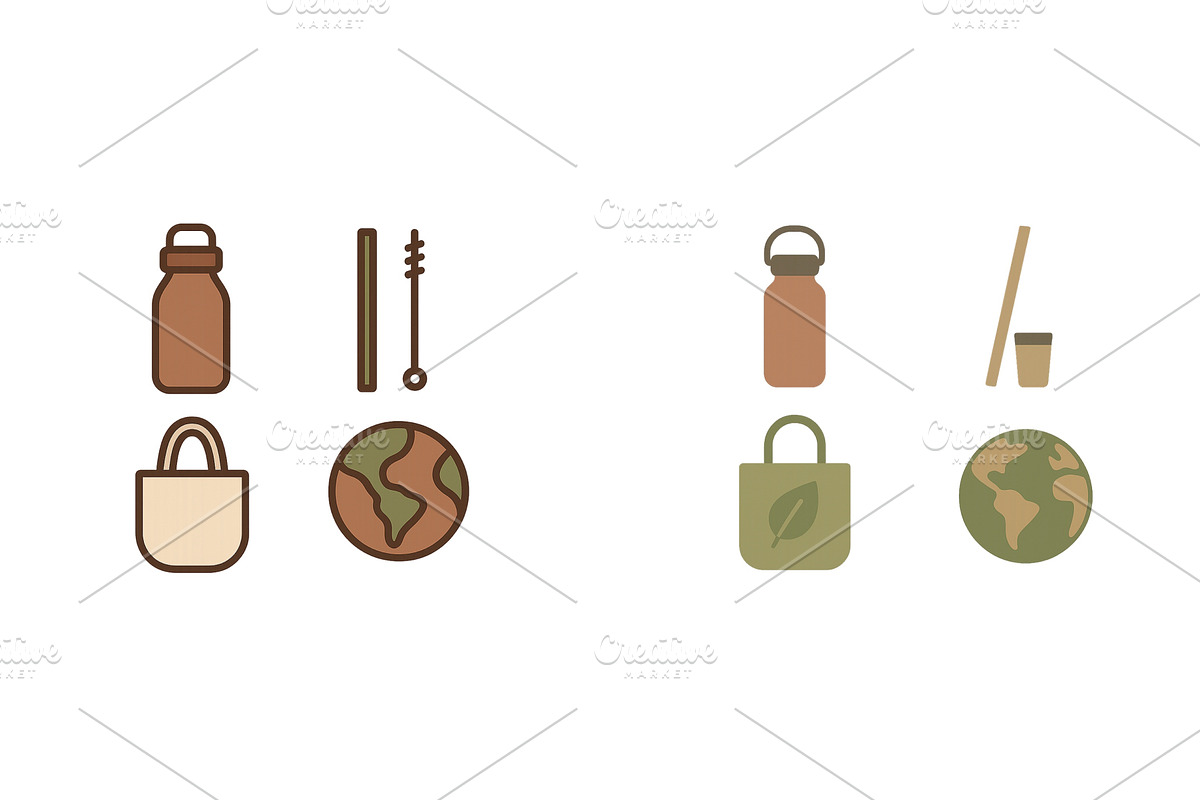 Sustainable lifestyle products for, an Illustration by ZinetroN