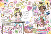 SEWING Clipart, an Illustration by Masha  Studio (Thumbnail 1 of 5)