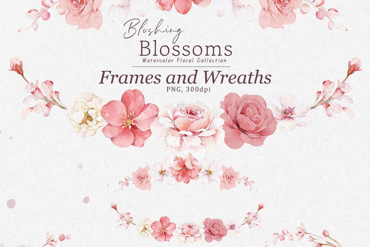 Watercolor Blush Flowers, a Decorative Illustration by Damian Roh (Photo 8 of 15)
